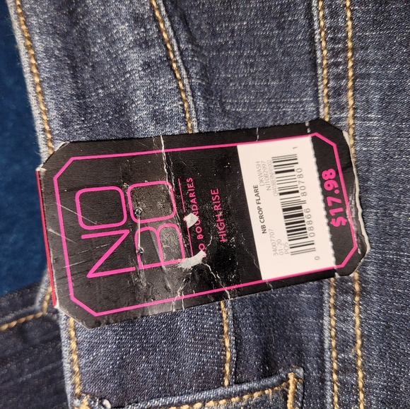 NOBO High Rise Crop Flare Jeans 3 - Picture 7 of 8